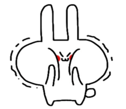 Loose and cute rabbit sticker sticker #13065616