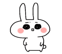 Loose and cute rabbit sticker sticker #13065618