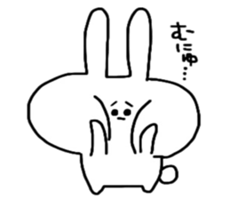 Loose and cute rabbit sticker sticker #13065619