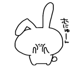 Loose and cute rabbit sticker sticker #13065620