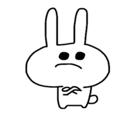 Loose and cute rabbit sticker sticker #13065622