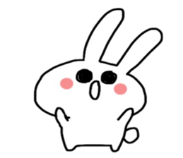 Loose and cute rabbit sticker sticker #13065623