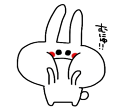 Loose and cute rabbit sticker sticker #13065624