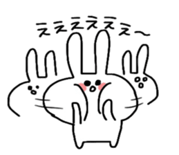 Loose and cute rabbit sticker sticker #13065625