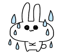 Loose and cute rabbit sticker sticker #13065626