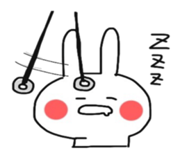 Loose and cute rabbit sticker sticker #13065627