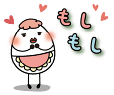 The egg family is so cute. sticker #13066259