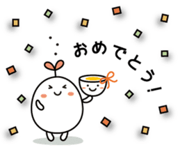 The egg family is so cute. sticker #13066265