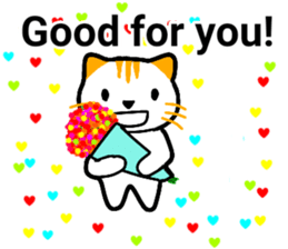 Cute cat healed sticker #13066407