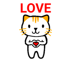 Cute cat healed sticker #13066408