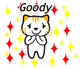 Cute cat healed sticker #13066410