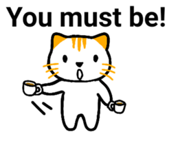 Cute cat healed sticker #13066411