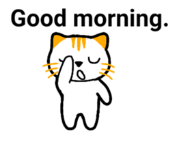 Cute cat healed sticker #13066412