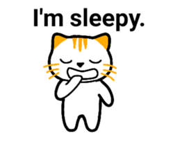 Cute cat healed sticker #13066414