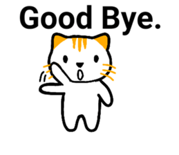 Cute cat healed sticker #13066416