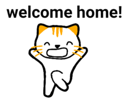 Cute cat healed sticker #13066417