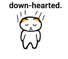 Cute cat healed sticker #13066418