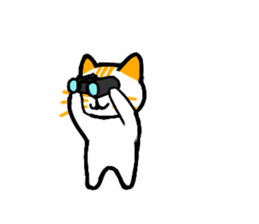 Cute cat healed sticker #13066420