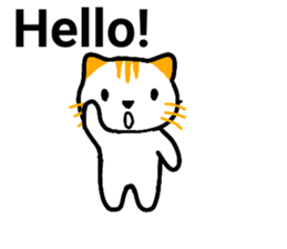 Cute cat healed sticker #13066424