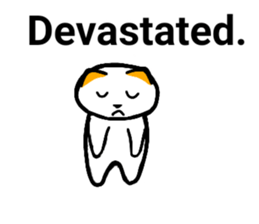 Cute cat healed sticker #13066430