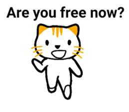 Cute cat healed sticker #13066431