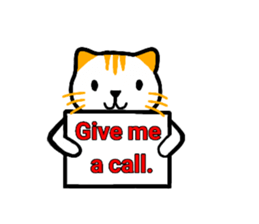 Cute cat healed sticker #13066432