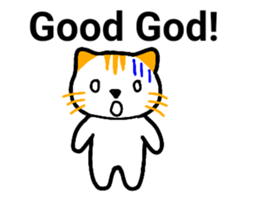 Cute cat healed sticker #13066436