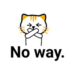 Cute cat healed sticker #13066437