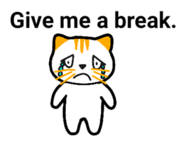 Cute cat healed sticker #13066438