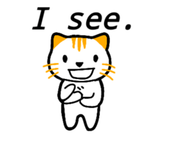 Cute cat healed sticker #13066440