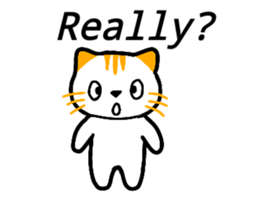 Cute cat healed sticker #13066443