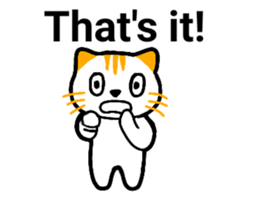 Cute cat healed sticker #13066444