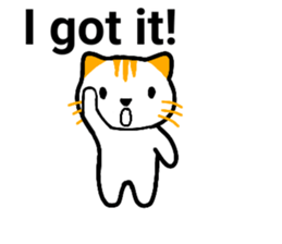 Cute cat healed sticker #13066445