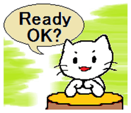 The life of a white cat (English) sticker #13067117