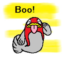 The life of a white cat (English) sticker #13067122