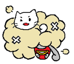 The life of a white cat (English) sticker #13067132