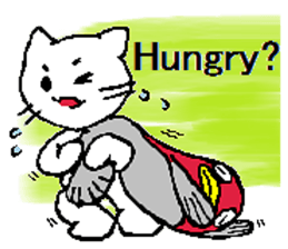 The life of a white cat (English) sticker #13067137