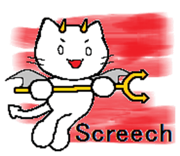 The life of a white cat (English) sticker #13067142