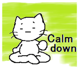 The life of a white cat (English) sticker #13067144