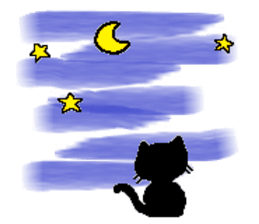 The life of a white cat (English) sticker #13067149