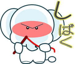 Light blue elephant sticker sticker #13067286