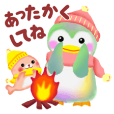 penguin pempem 27 winter sticker #13067476