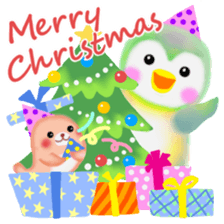 penguin pempem 27 winter sticker #13067484