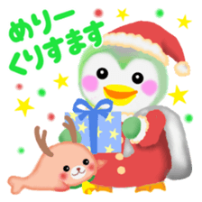 penguin pempem 27 winter sticker #13067485