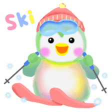 penguin pempem 27 winter sticker #13067489