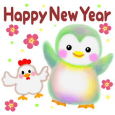 penguin pempem 27 winter sticker #13067494