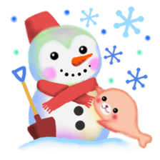 penguin pempem 27 winter sticker #13067497