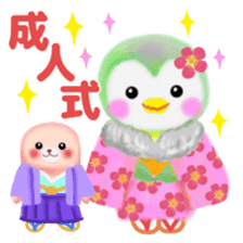 penguin pempem 27 winter sticker #13067502