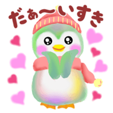 penguin pempem 27 winter sticker #13067504