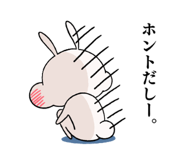 punpun rabbit sticker #13067873